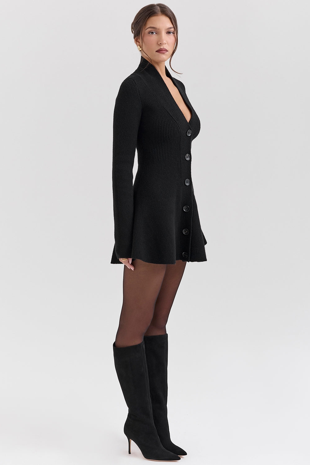 Aubrey | Knitted Cardigan Dress - QUELLECLASSE